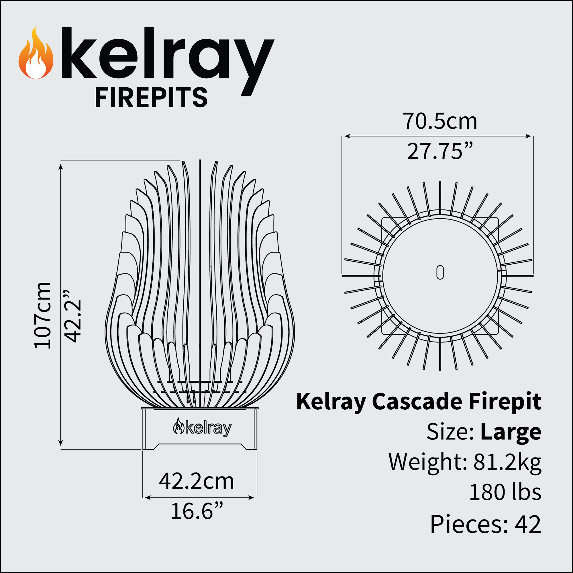 Cascade Large - Firepit
